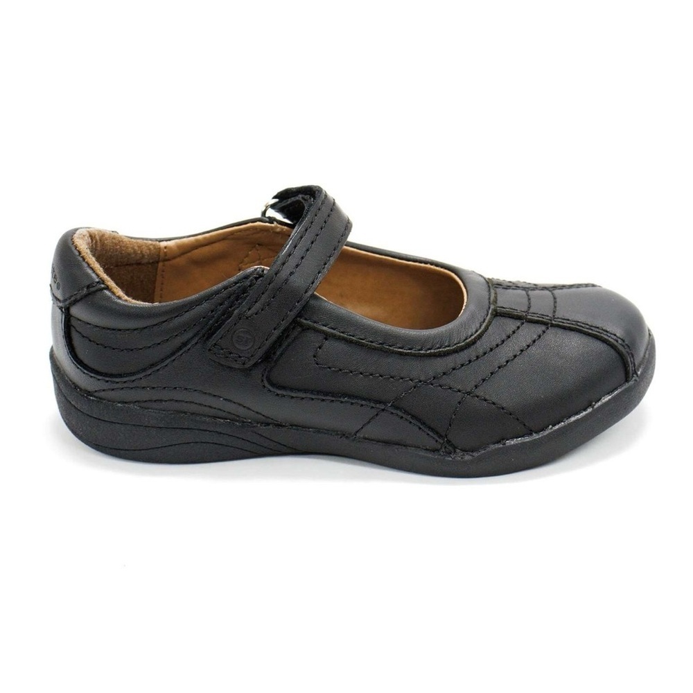 Girls Stride Rite Claire Mary Jane Flats Adjustable Closure Wide X-Wide Shoe